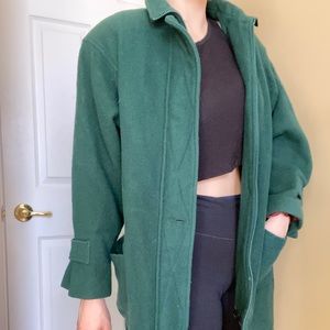 Green Vintage Pea Coat
